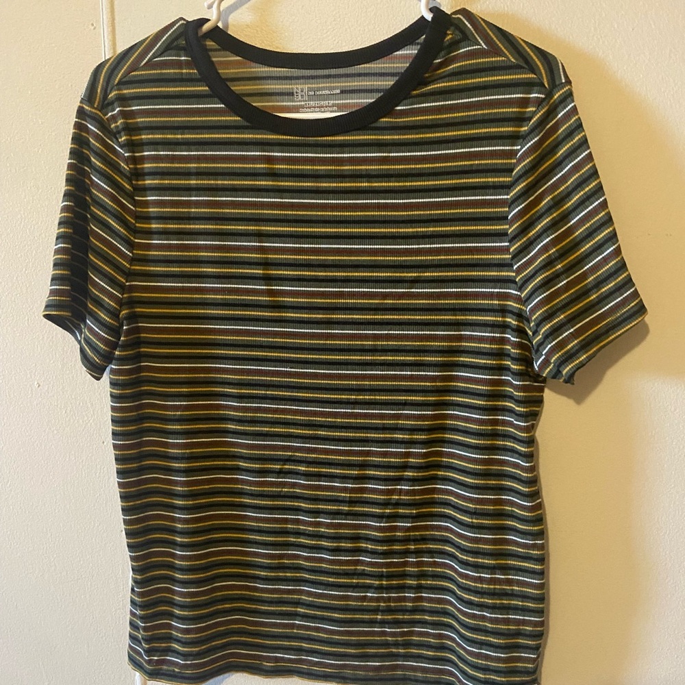 No Boundaries Multicolor Striped Tee
